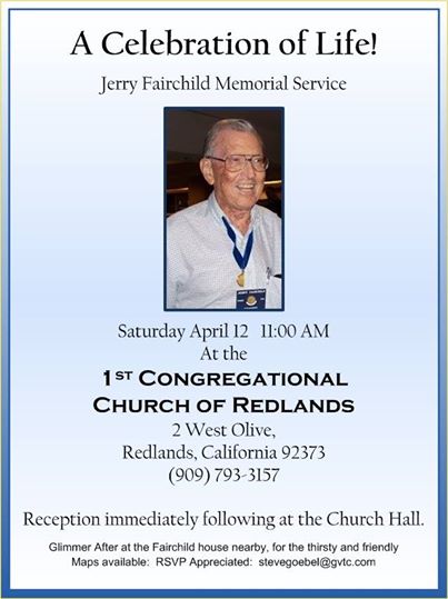 Jerry Fairchild Memorial Service
